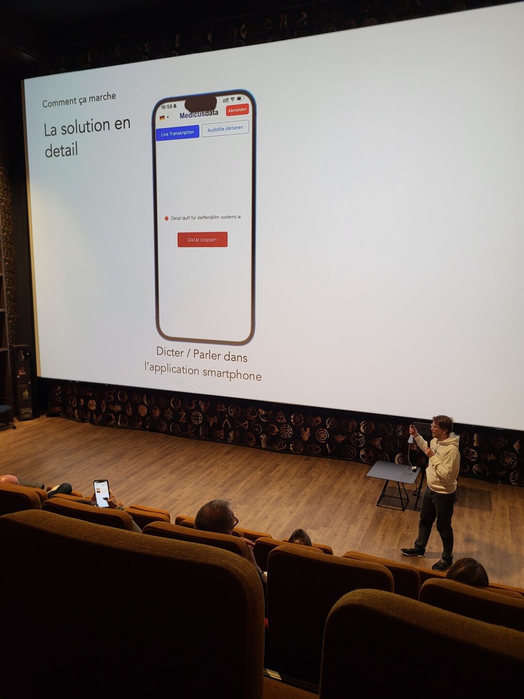 Steffen Schmid auf der Bühne