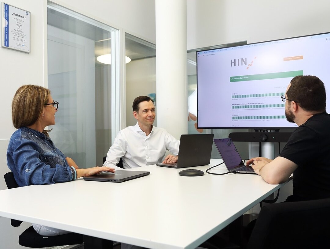 Arbeiten bei HIN: Sitzung