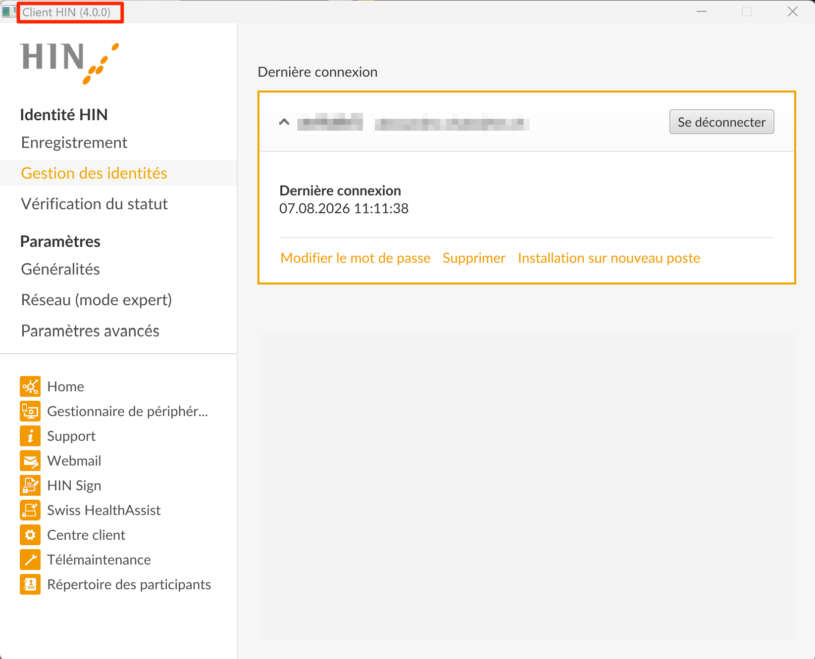 HIN Client Version 4.0