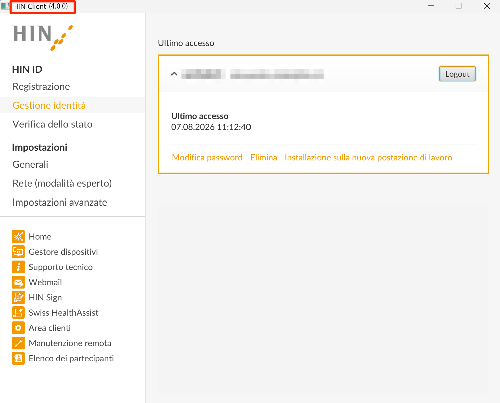 HIN Client versione 4.0
