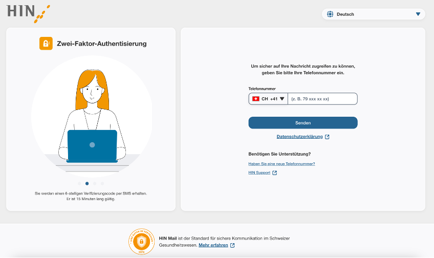 HIN Mail an Nichtmitglieder: Registration