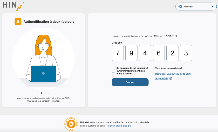 HIN Mail aux non-membres: lire le mail