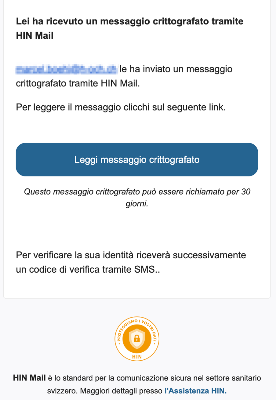 HIN Mail per i non soci: Leggi il messaggio