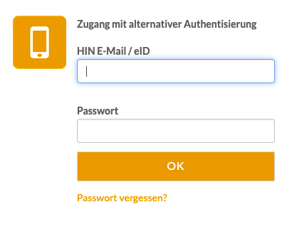 Alternative Anmeldung
