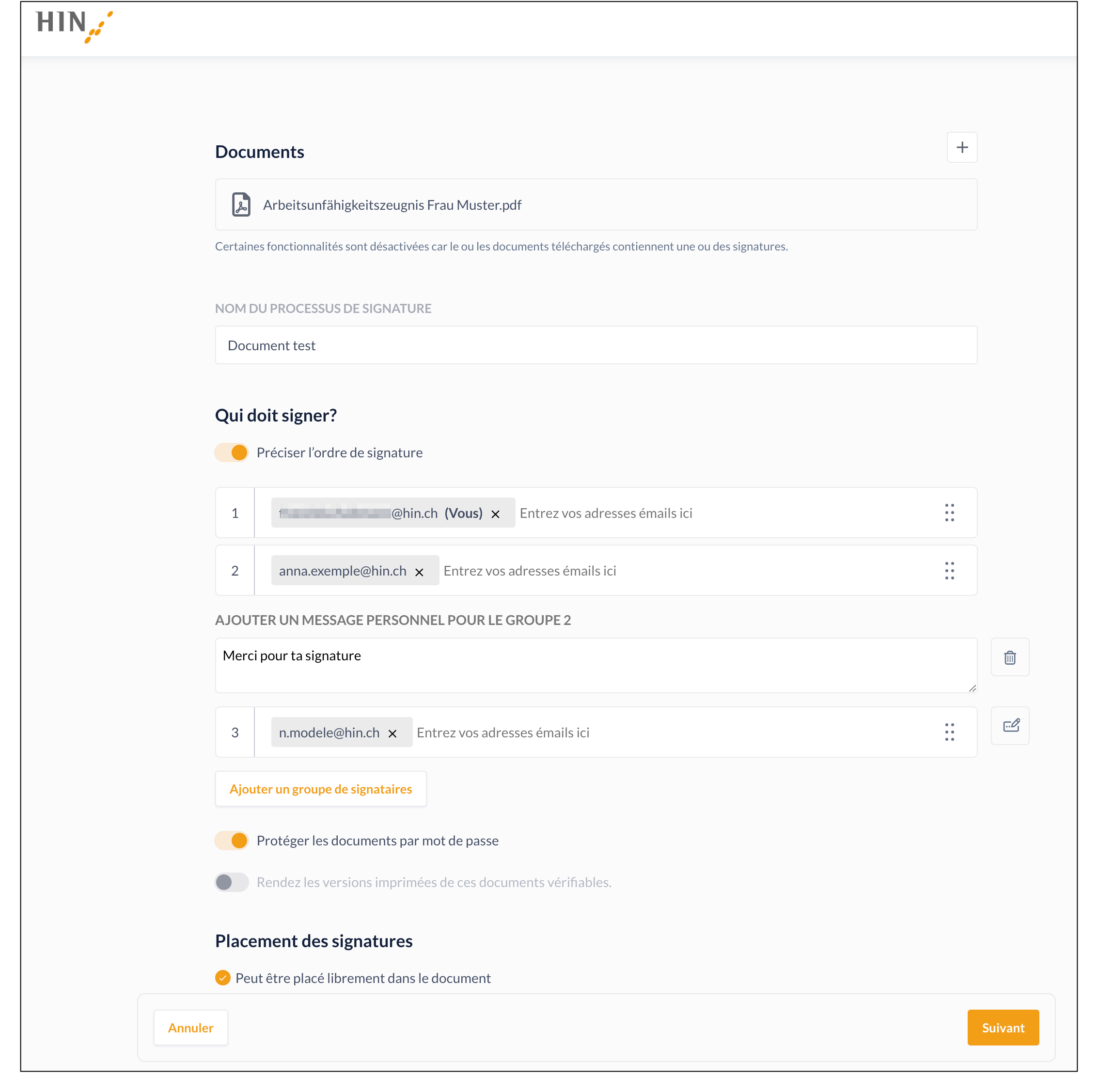 HIN Sign: Multisign